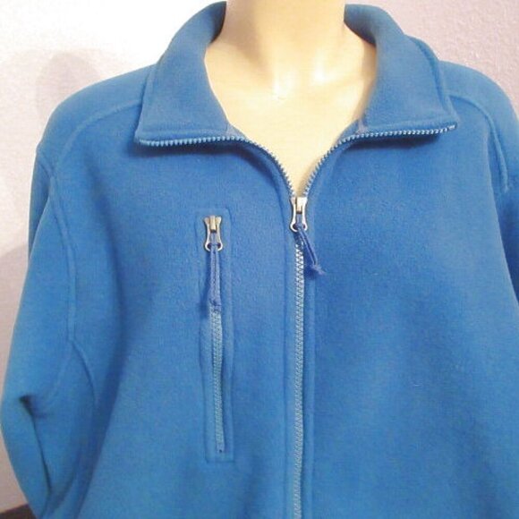LL Bean Men's Jacket Size XL Blue Fleece Trail Full Zip Outdoor Hiking Layer - Picture 2 of 11